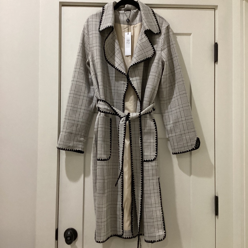 Love Token Plaid Coat